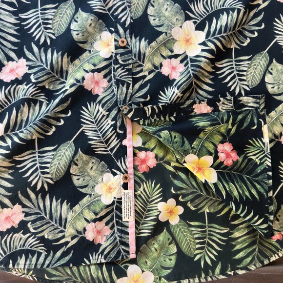 7Diamonds Tropical Short Sleeve Shirt, Sz XXL - Picture 6 of 9